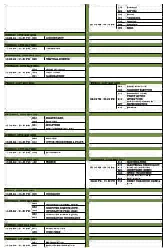 Board Exam Time Table Class 12 Part 2