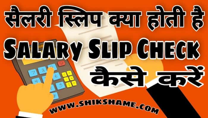 All About Salary Slip in Hindi